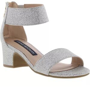 Stuart Weitzman Silver Sparkly Heels